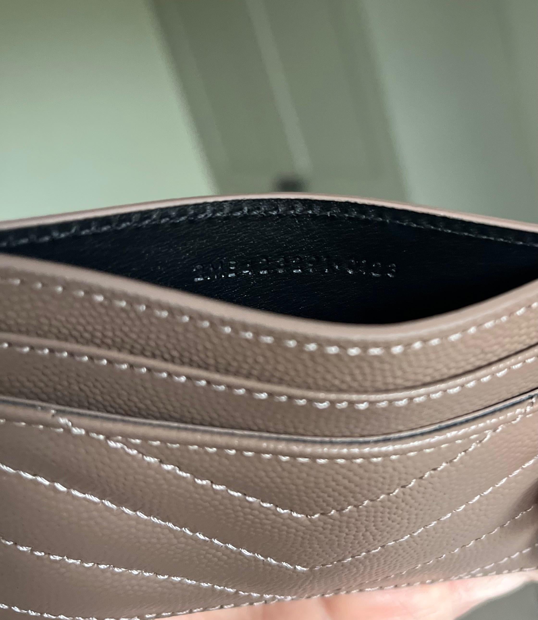 Saint Laurent Leather Card Holder