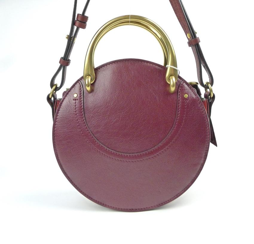 Chloe Burgundy/Red Suede & Leather Pixie Crossbody Bag