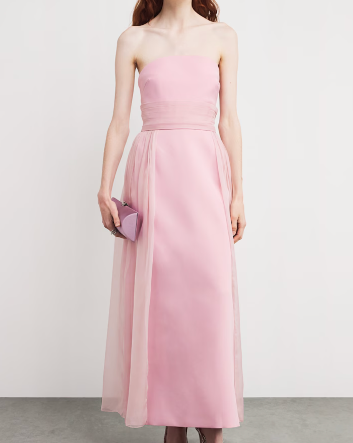 Sabina Bilenko Tulle Strapless Maxi Dress