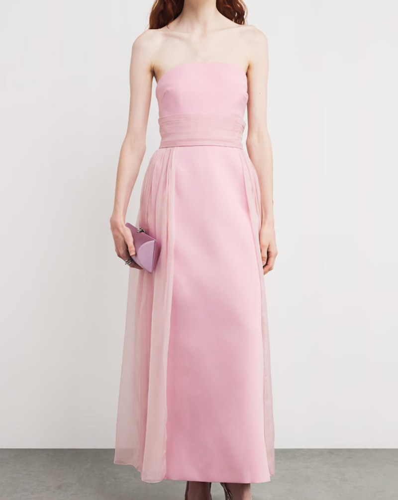 Sabina Bilenko Tulle Strapless Maxi Dress