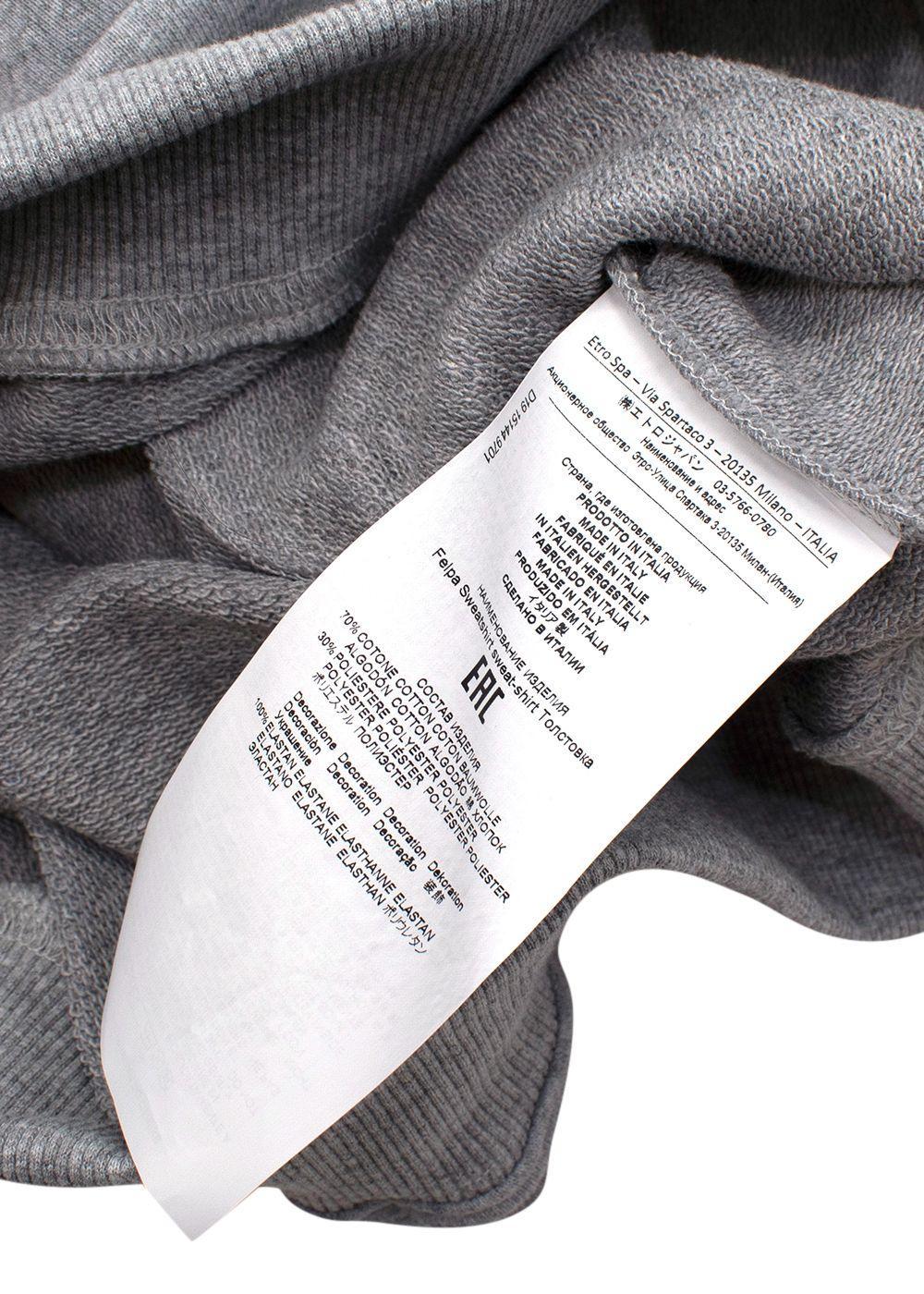 Grey Comic Print Sweatshirt
