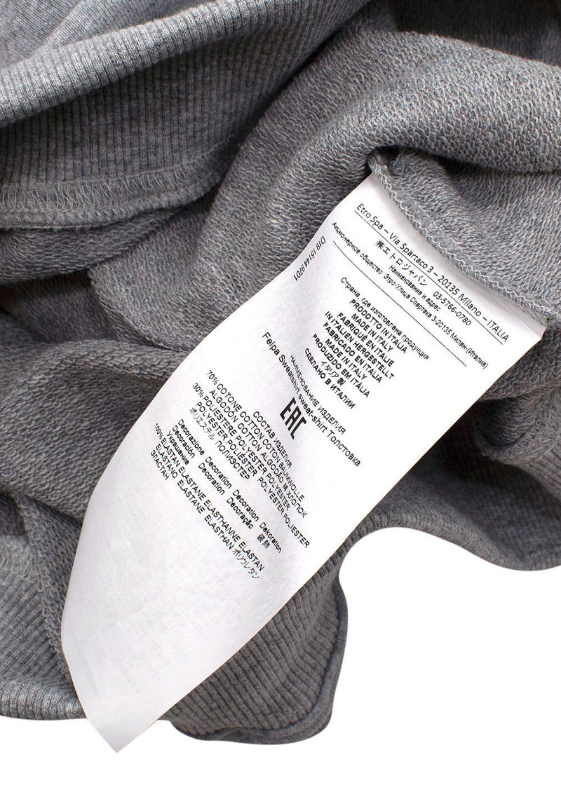 Grey Comic Print Sweatshirt