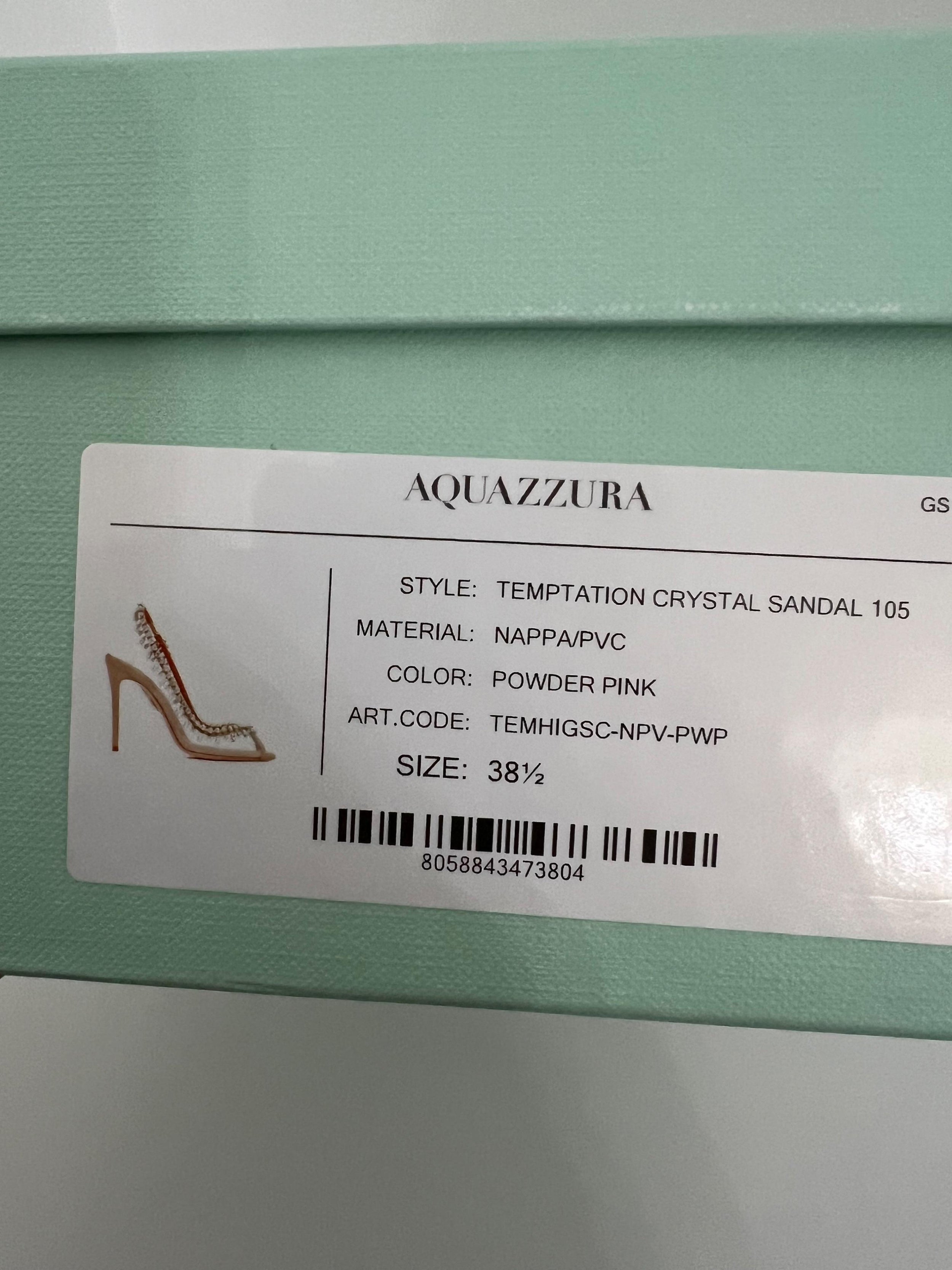 Aquazzura Crystal Embellished Temple Heels