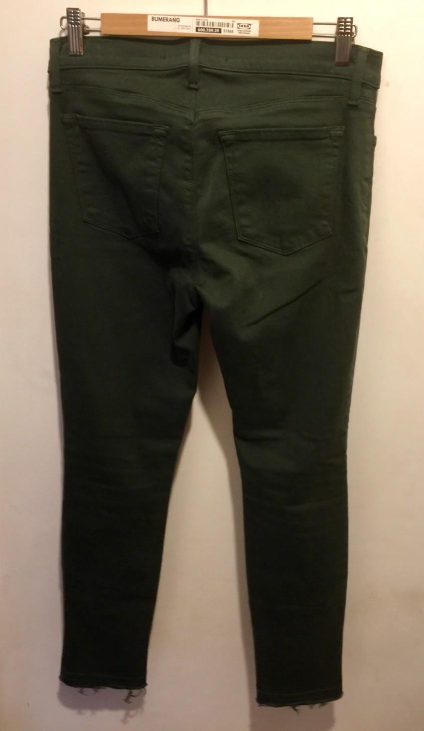 J Brand Alana High Rise Crop Jeans in Demented Evergreen