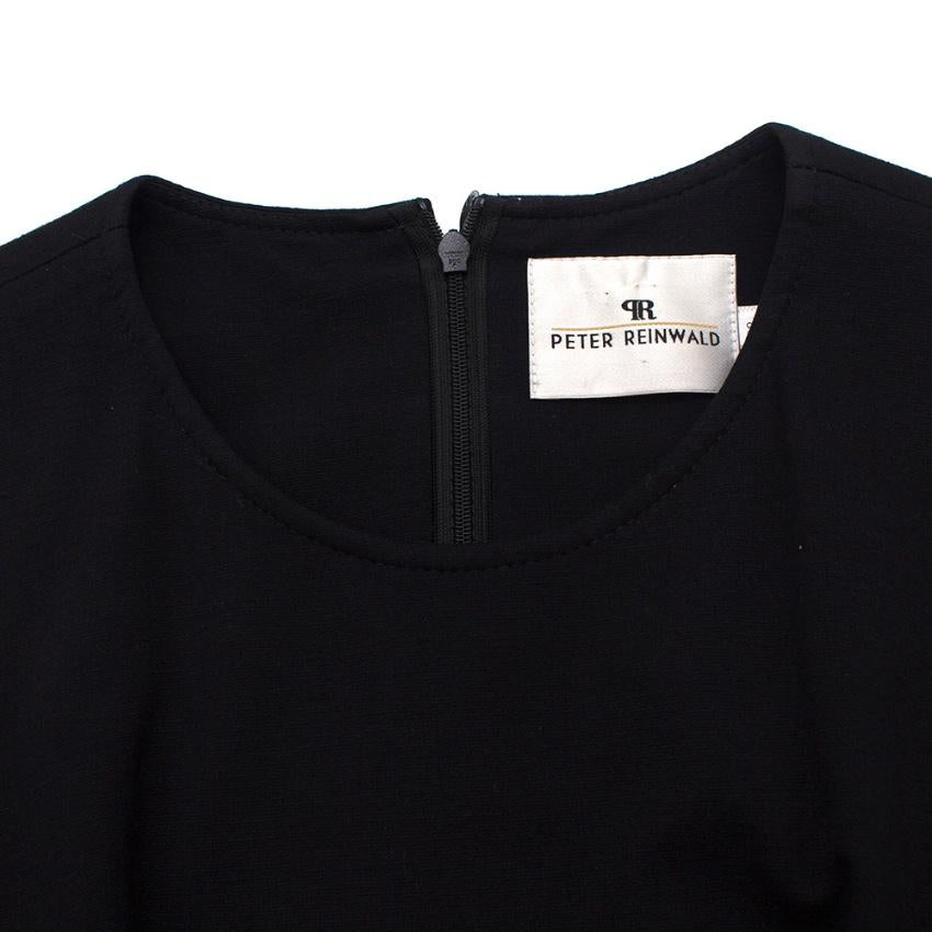 Peter Reinwald Black Quilted Sleeveless Dress