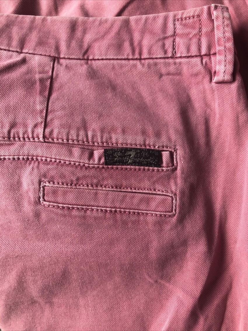 7 For All Mankind pink stretch drill chinos