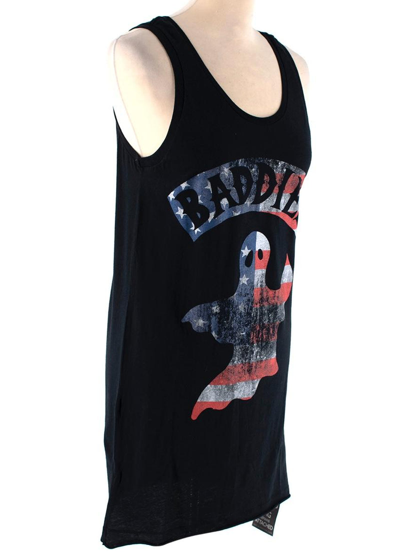 Ksubi Aged Black Cotton Baddies Tank Dress