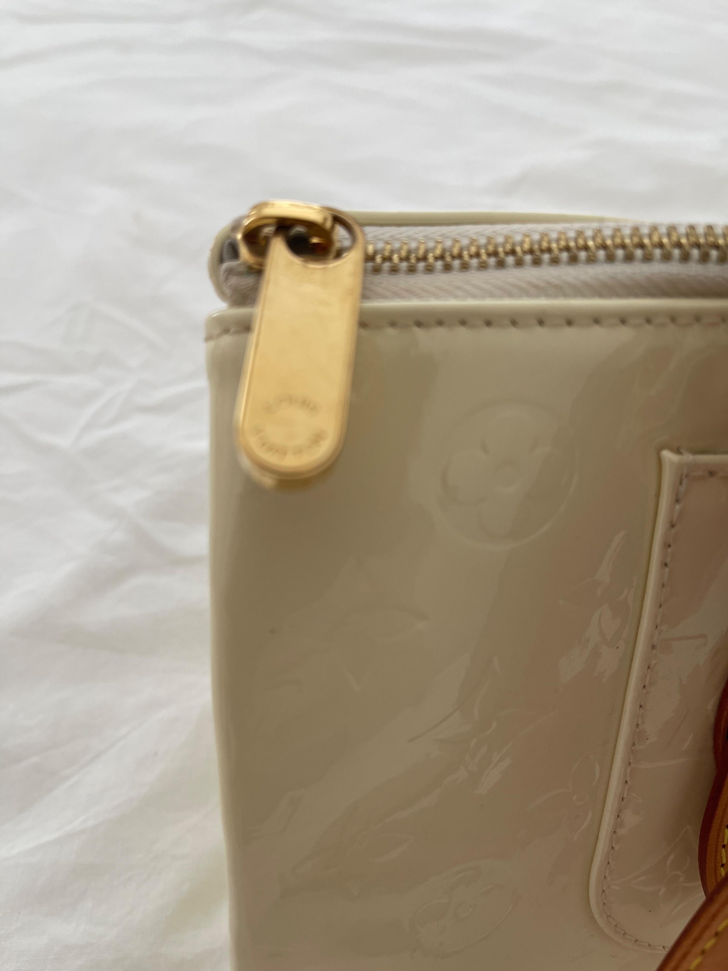 Perle Monogram Vernis Rosewood Avenue Bag
