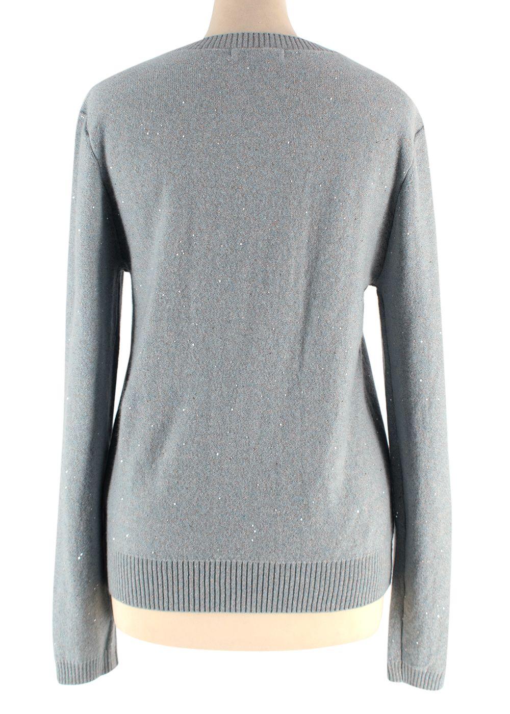 Moss & Spy Blue Sparkle Cashmere Jumper