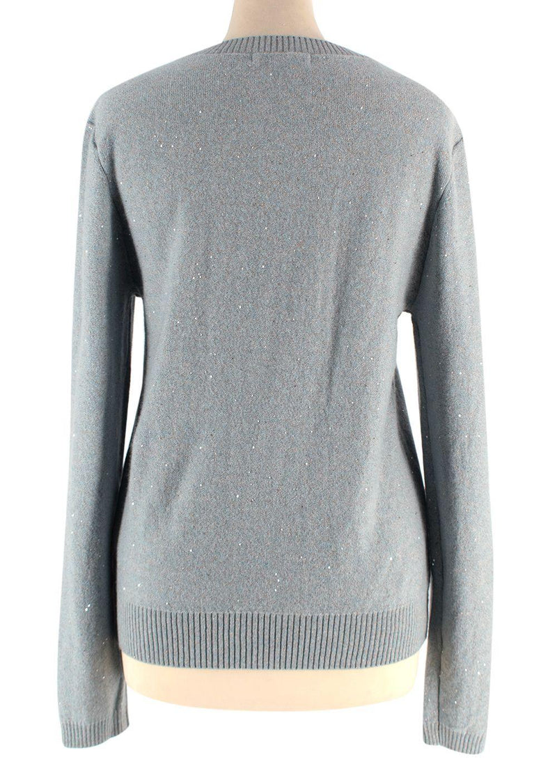 Moss & Spy Blue Sparkle Cashmere Jumper
