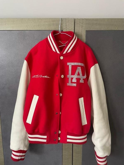 Louis Vuitton Red Lovers Varsity Jacket