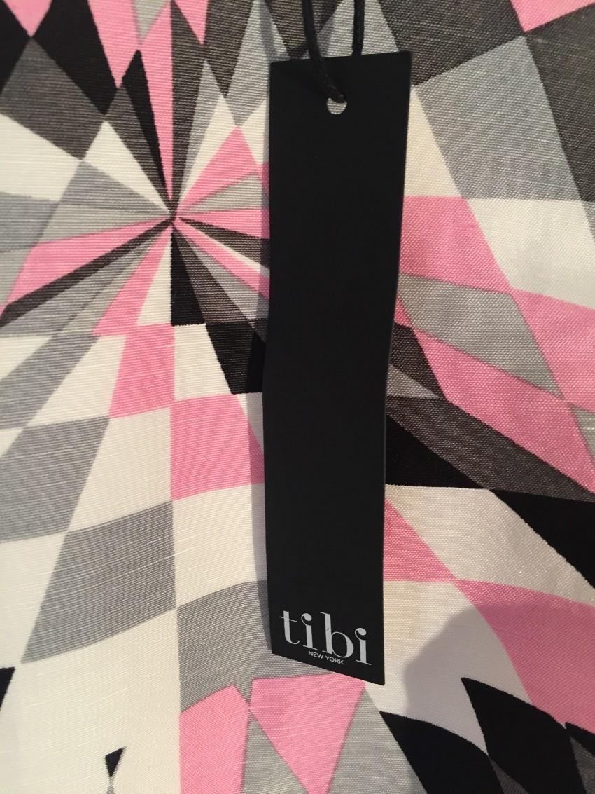 Tibi Isosceles Silk Blend Dress
