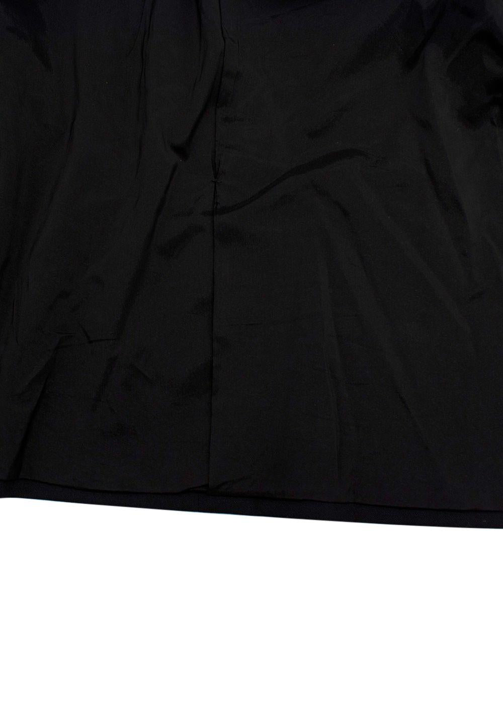 Jil Sander Black Single Breasted Wool Blend Blazer
