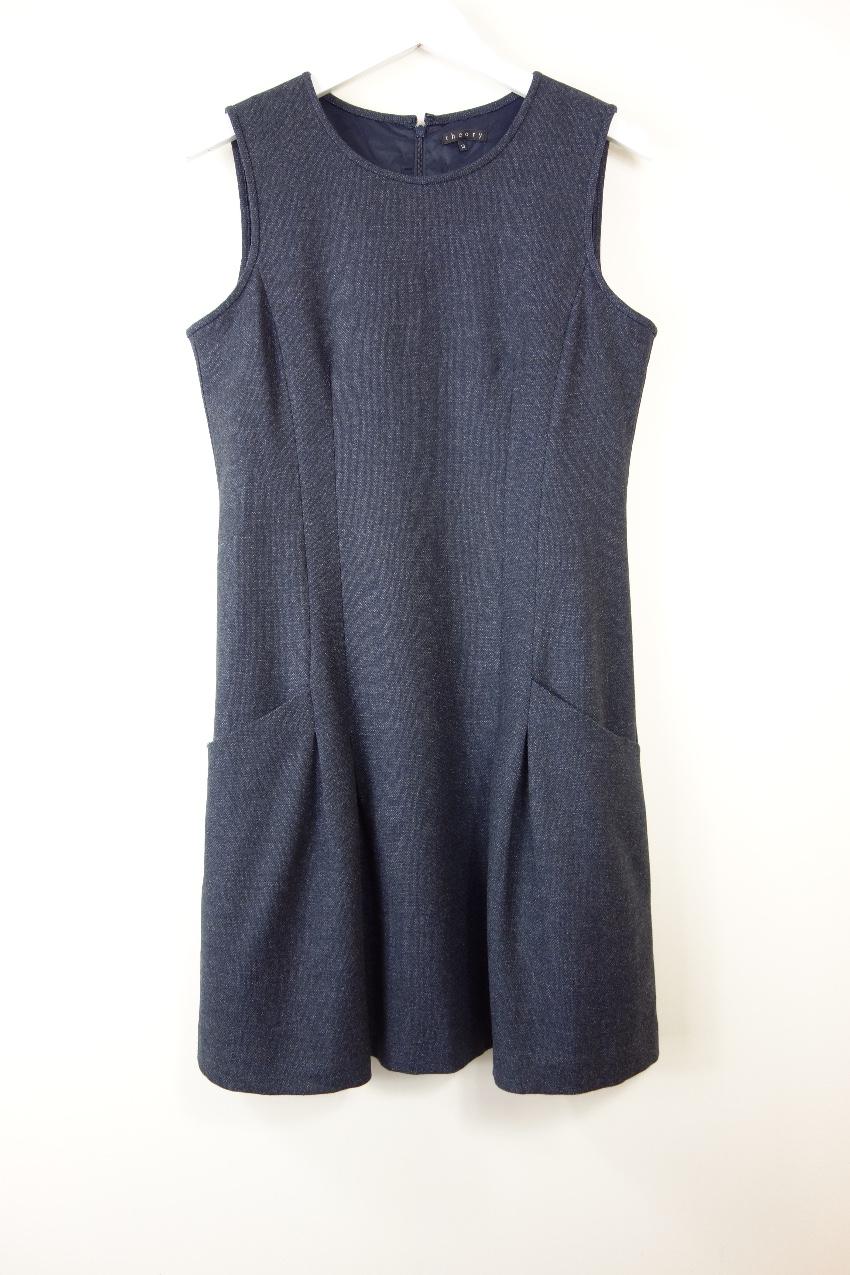 Theory scoop-neck wool dress