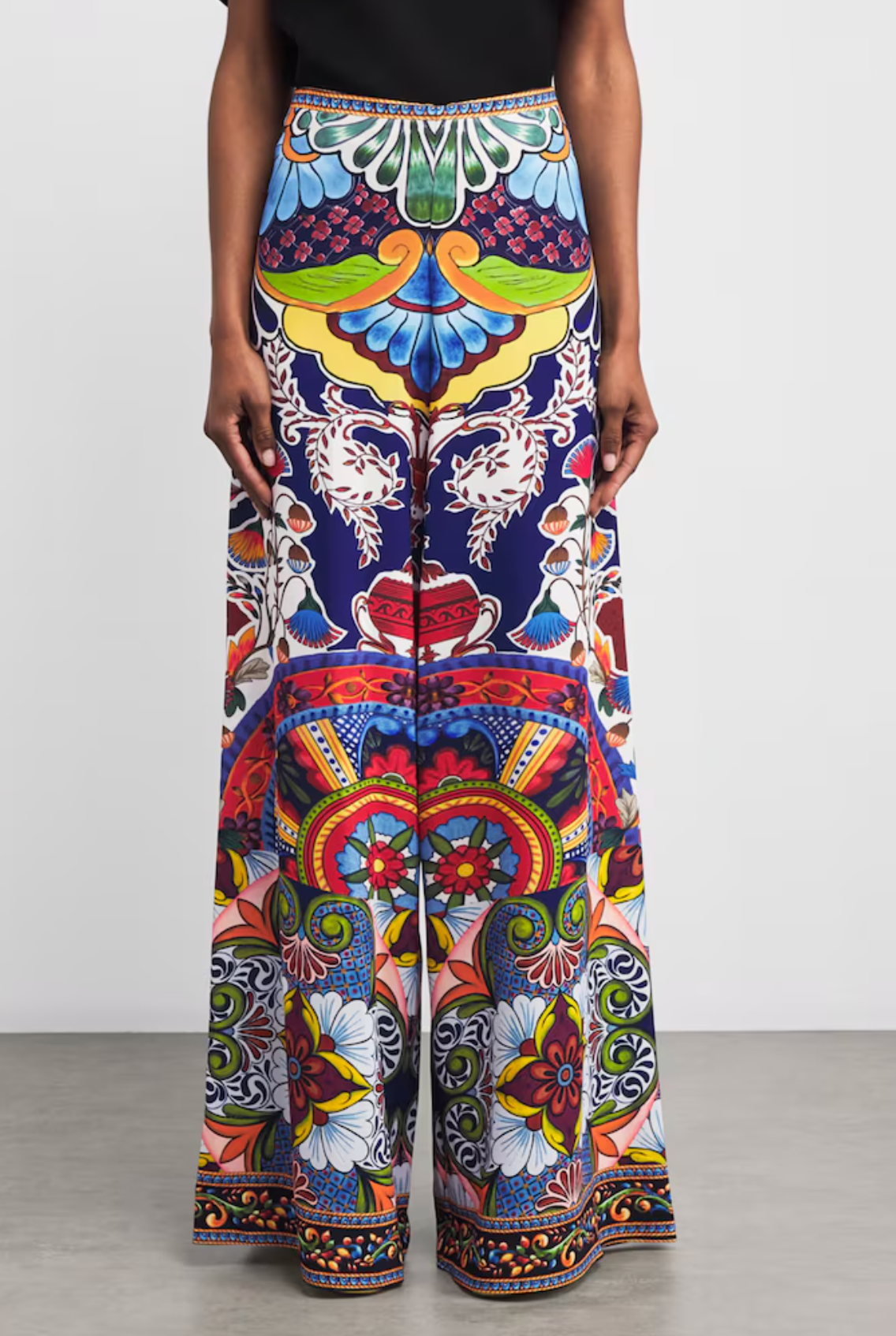 Alice+Olivia Printed Athena Trousers