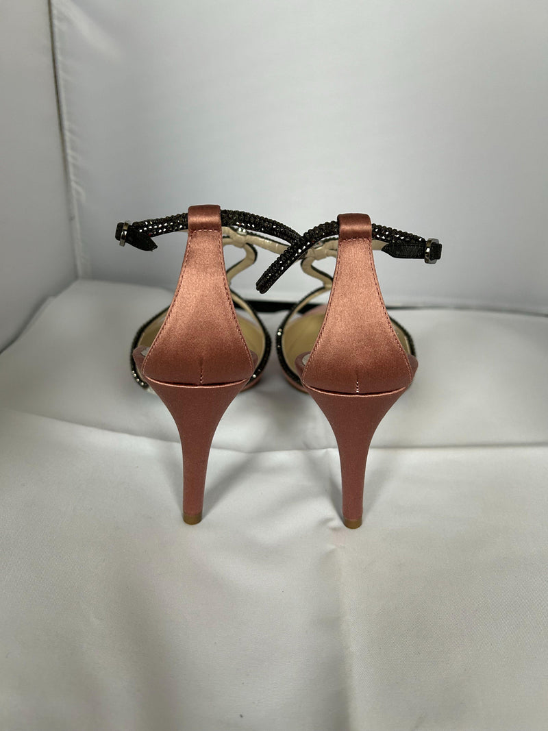 Rene Caovilla Pink Satin Heels