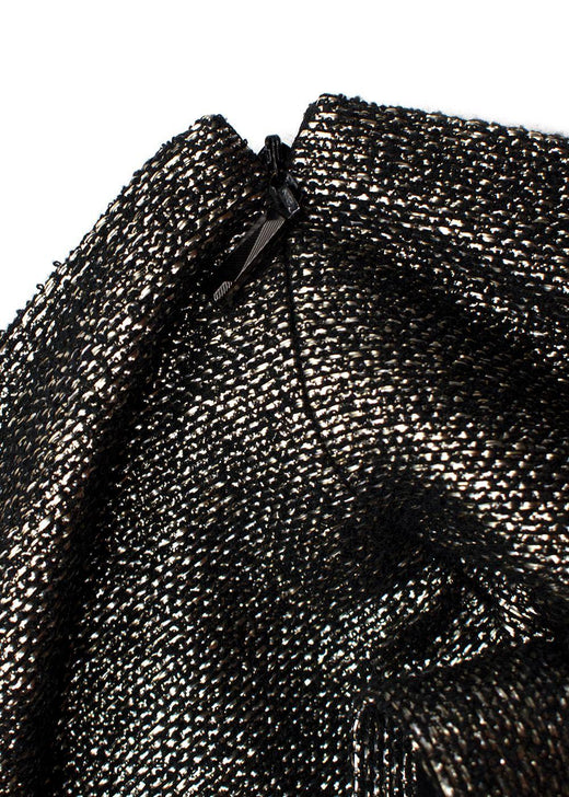 Chanel  Metallic Gold Tweed Top