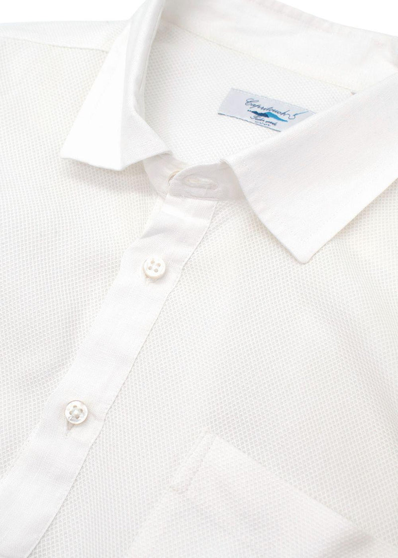 Tailormade White Cotton Polo Shirt