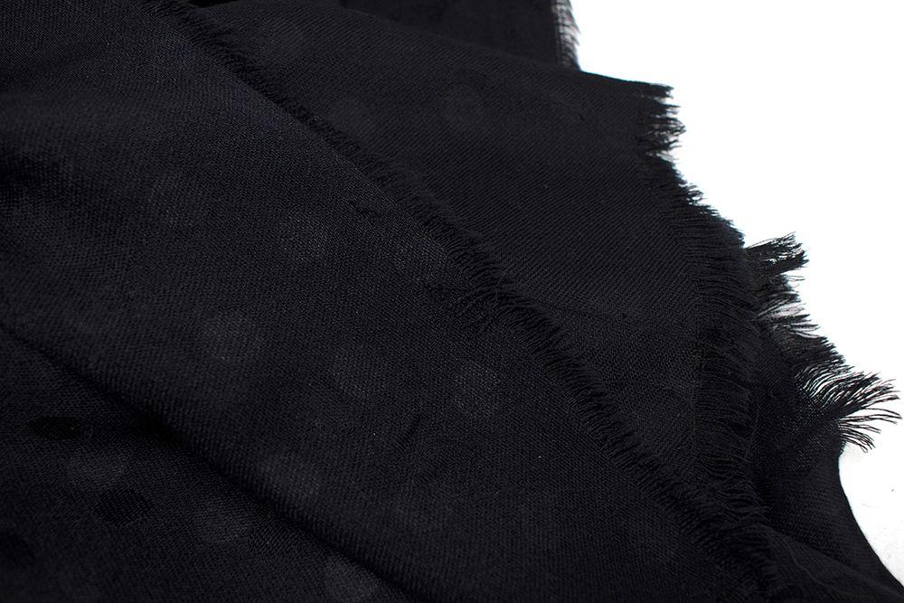 Balenciaga Black Polka Dot Scarf