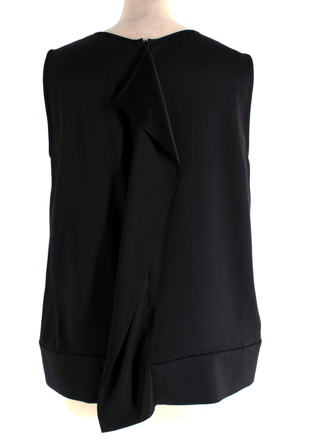 Celine Black Silk Blouse