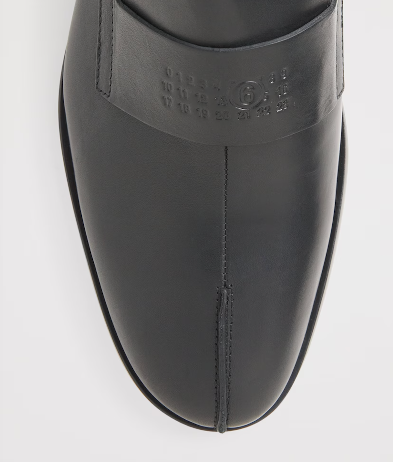 MM6 Maison Margiela Leather Debossed Logo Loafers
