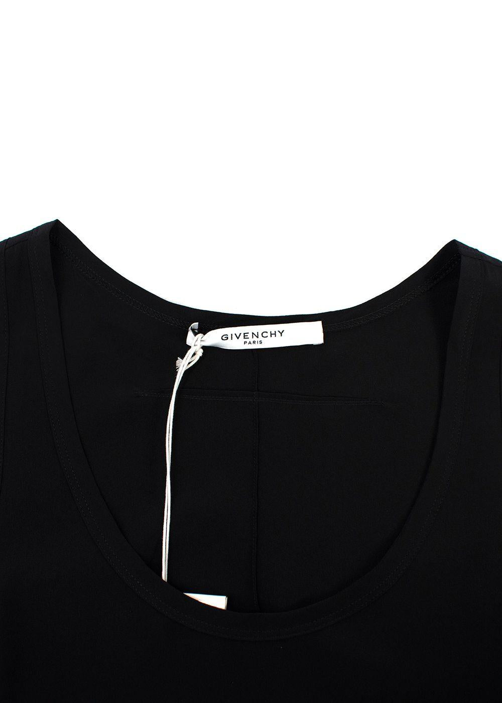 Givenchy Black Long Silk Vest