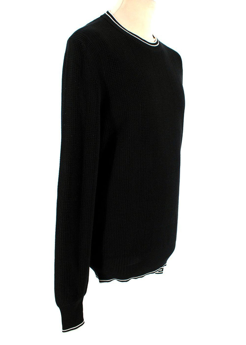 Tom Ford Black Silk & Cotton Knitted Jumper