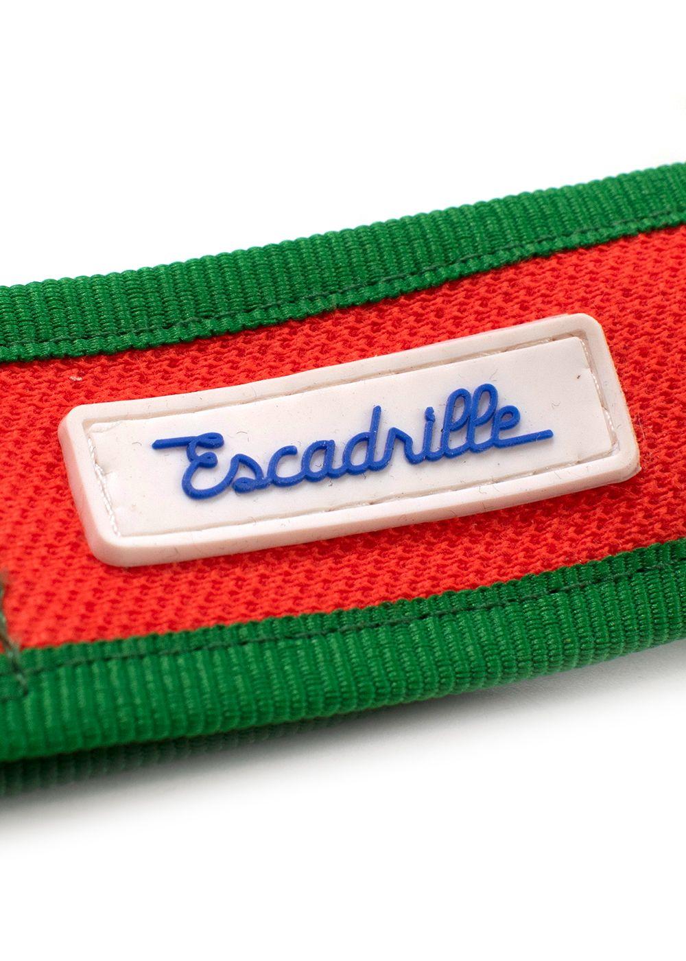 Escadrille Orange and Green Fabric Belt