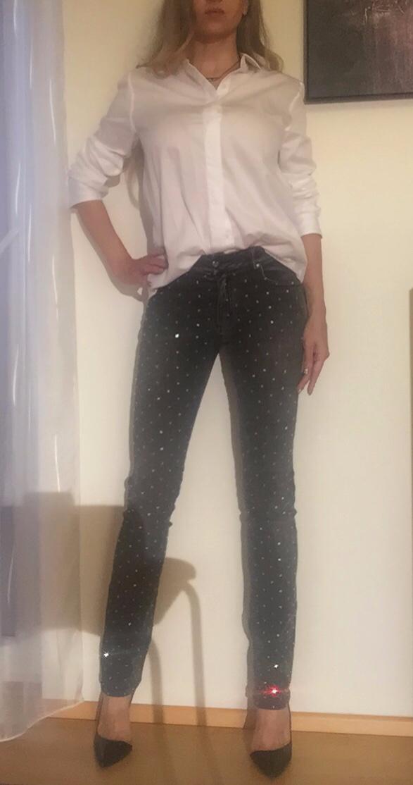 Blumarine Crystal skinny jeans