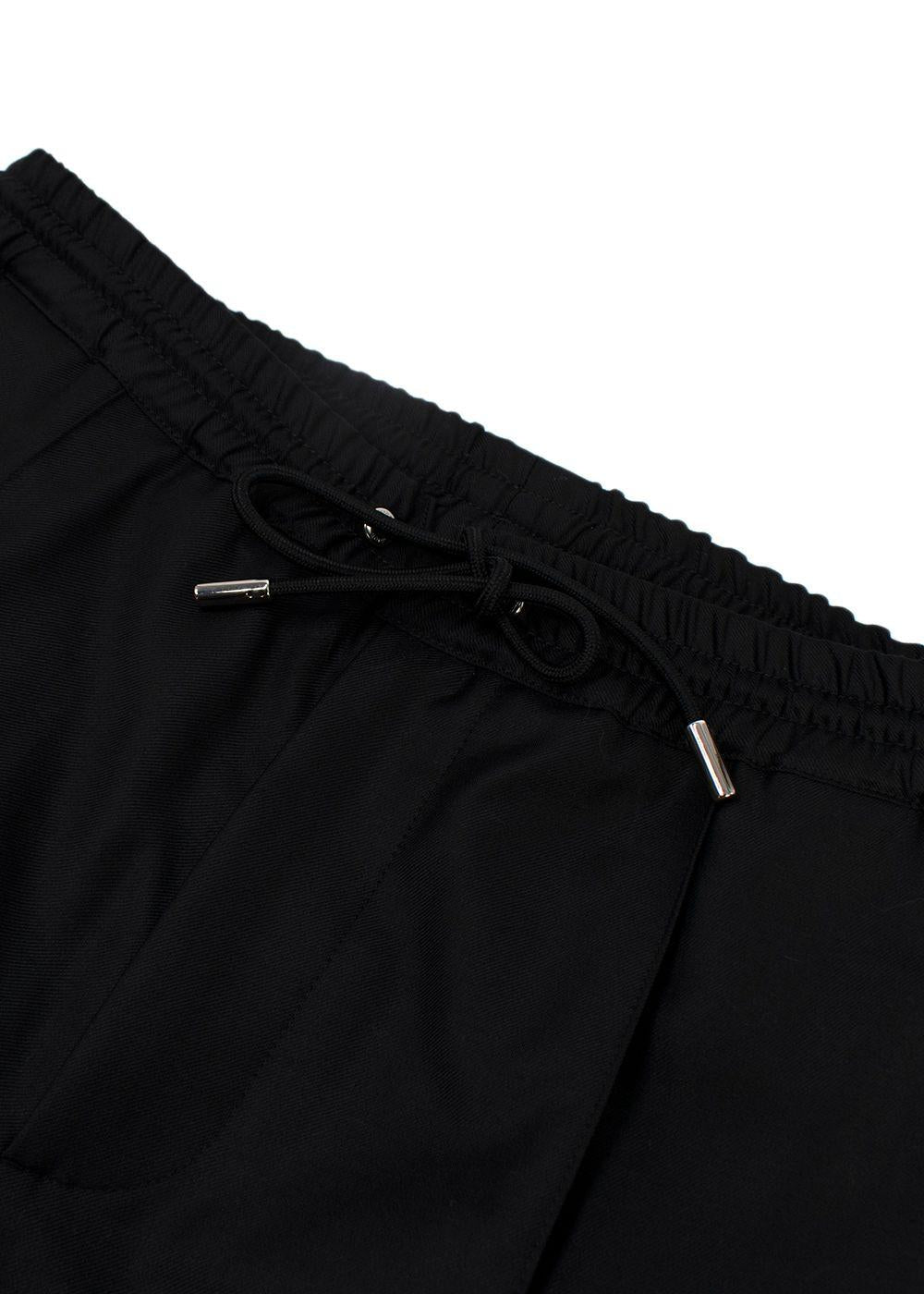 Dior Homme Black Virgin Wool Joggers