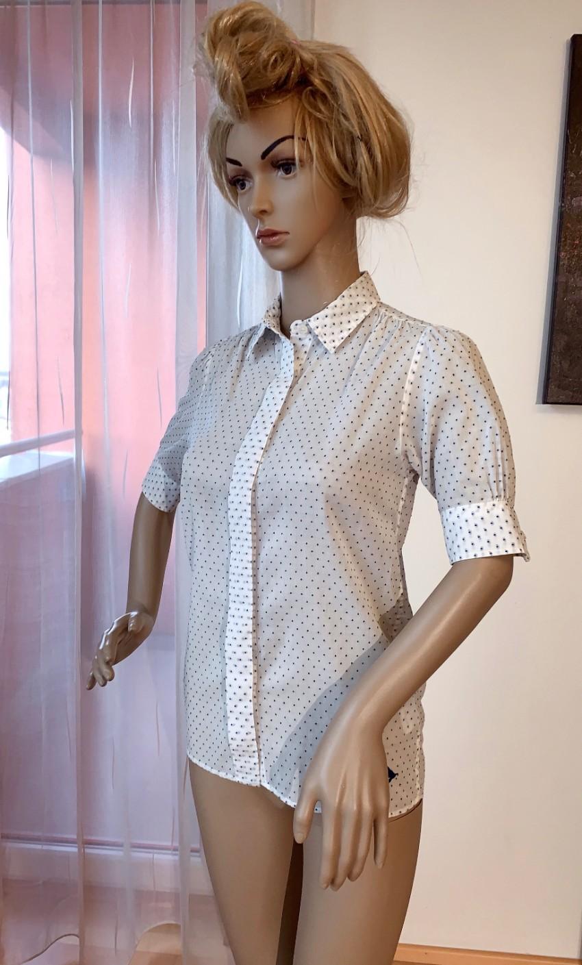 MIH Jeans Dotted White Blouse
