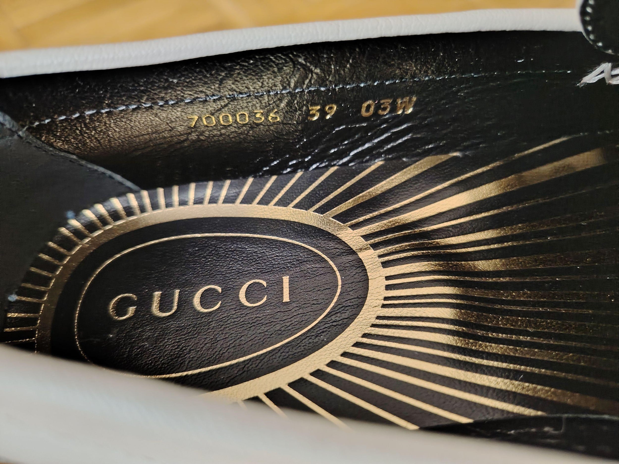 White Leather Logo Plate Loafers