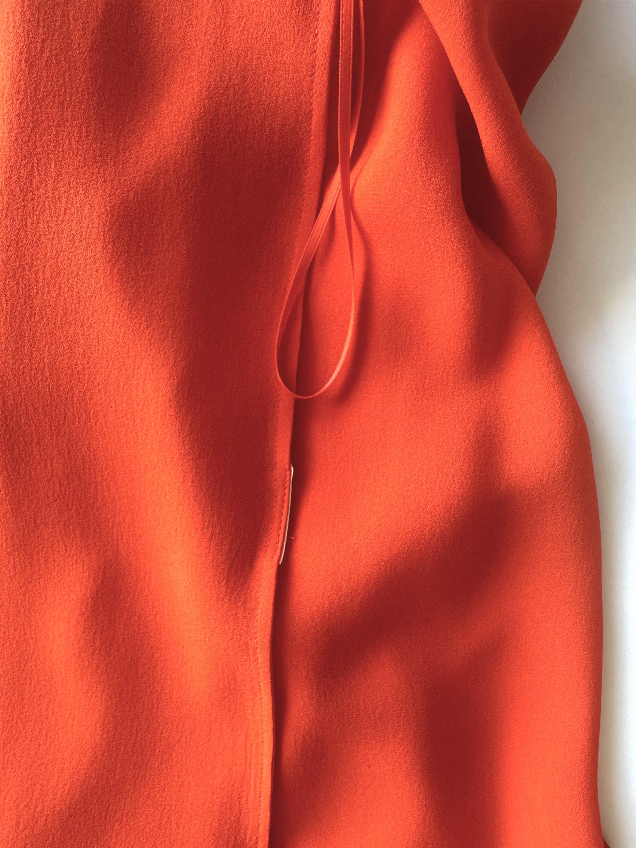 Michael Kors Red Off The Shoulder Crepe Top