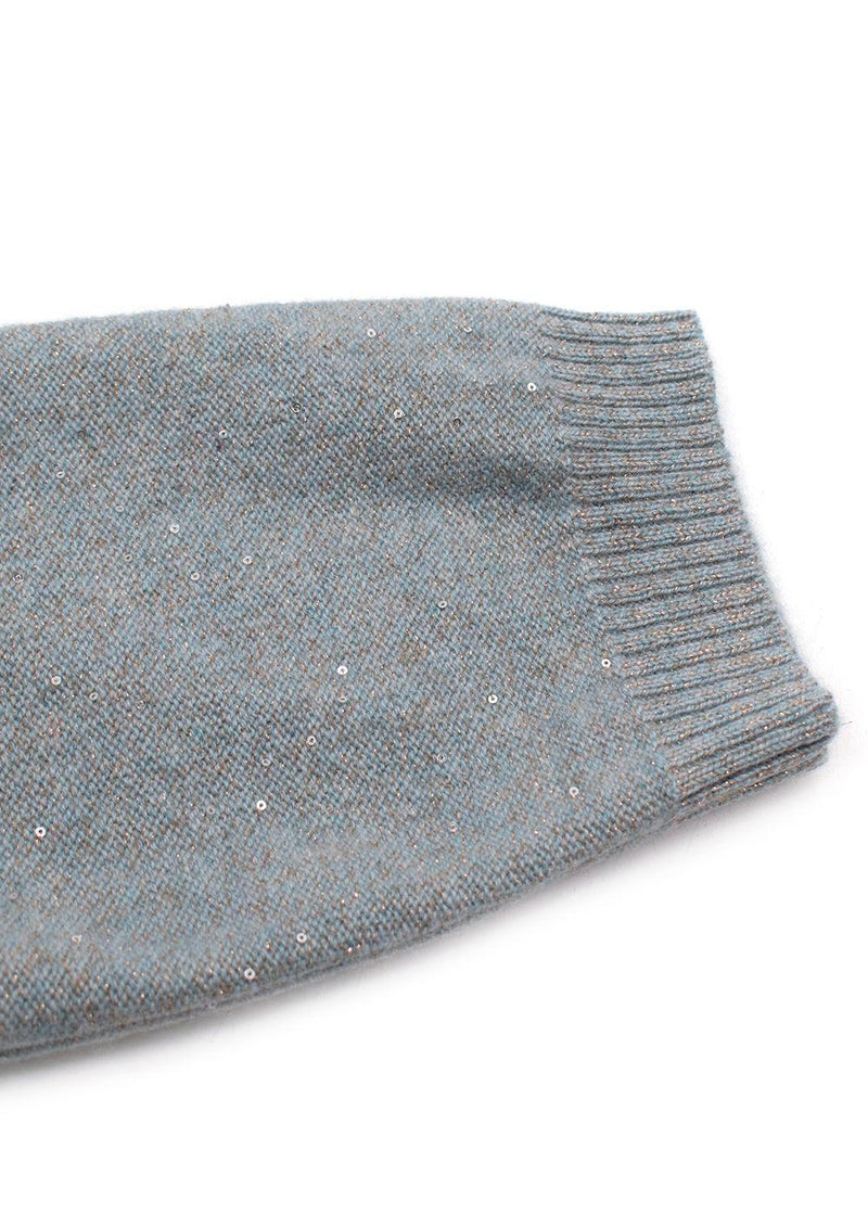 Moss & Spy Blue Sparkle Cashmere Jumper