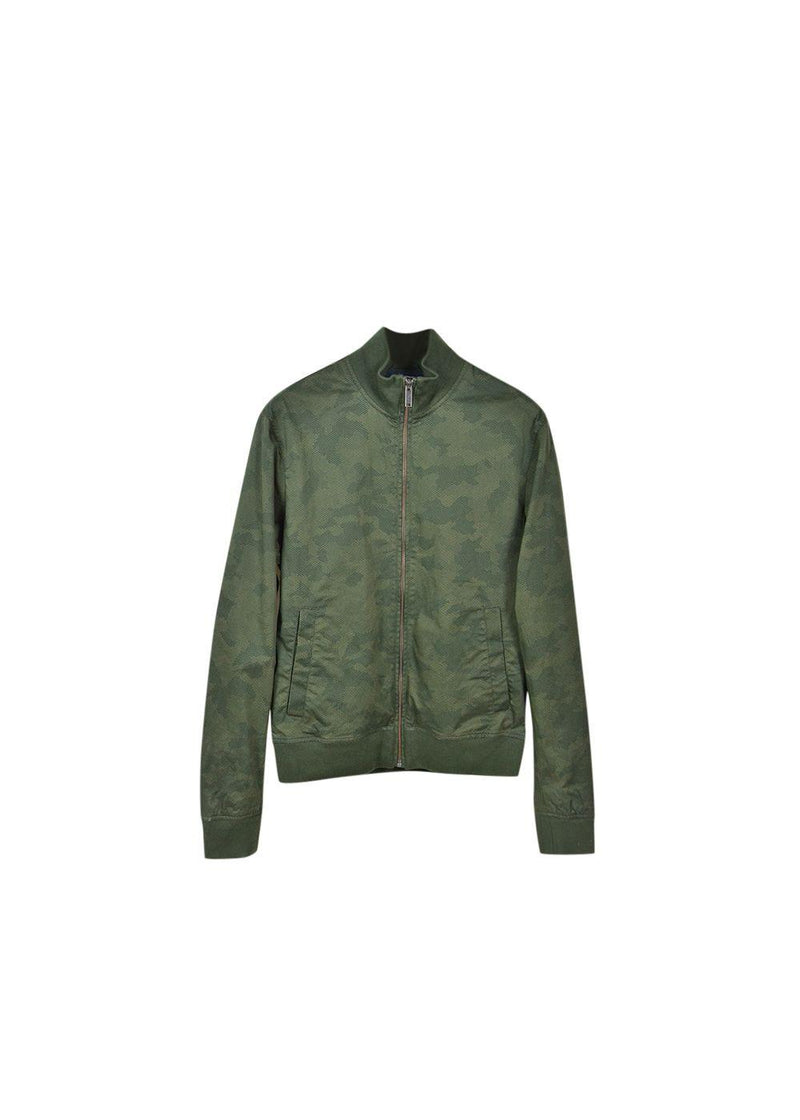 Green Camo Print Jacket