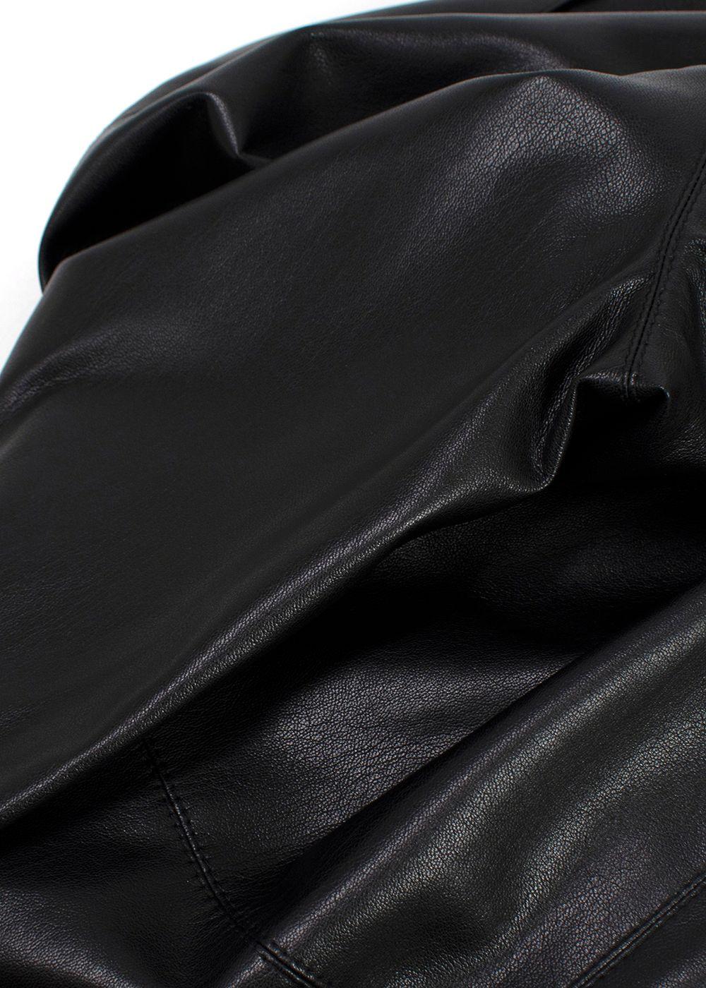 Nanushka Black Vegan Leather Trousers