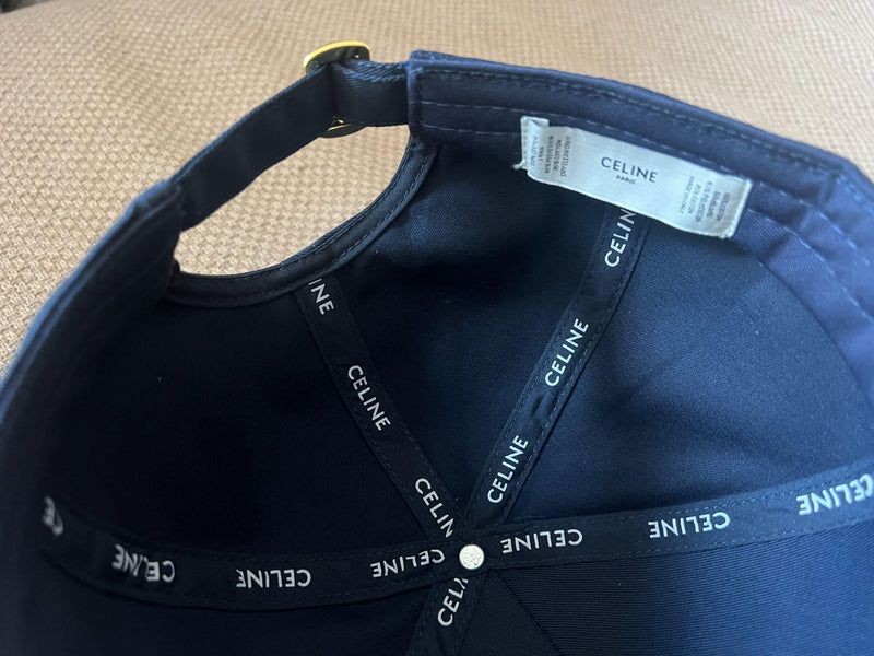 Celine Navy Blue Logo cap