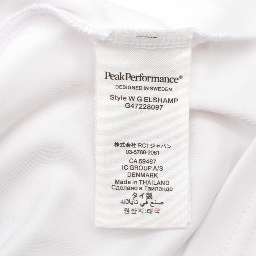 Peak Performance White Polo Shirt