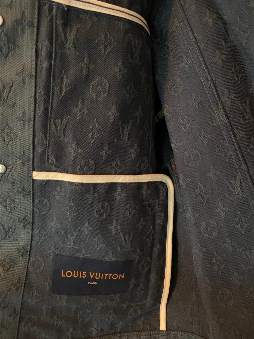 Louis Vuitton Blue Monogram Denim Jacket