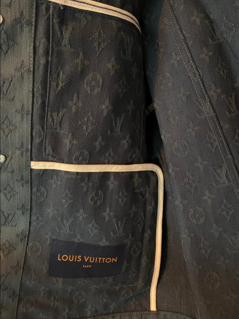 Louis Vuitton Blue Monogram Denim Jacket