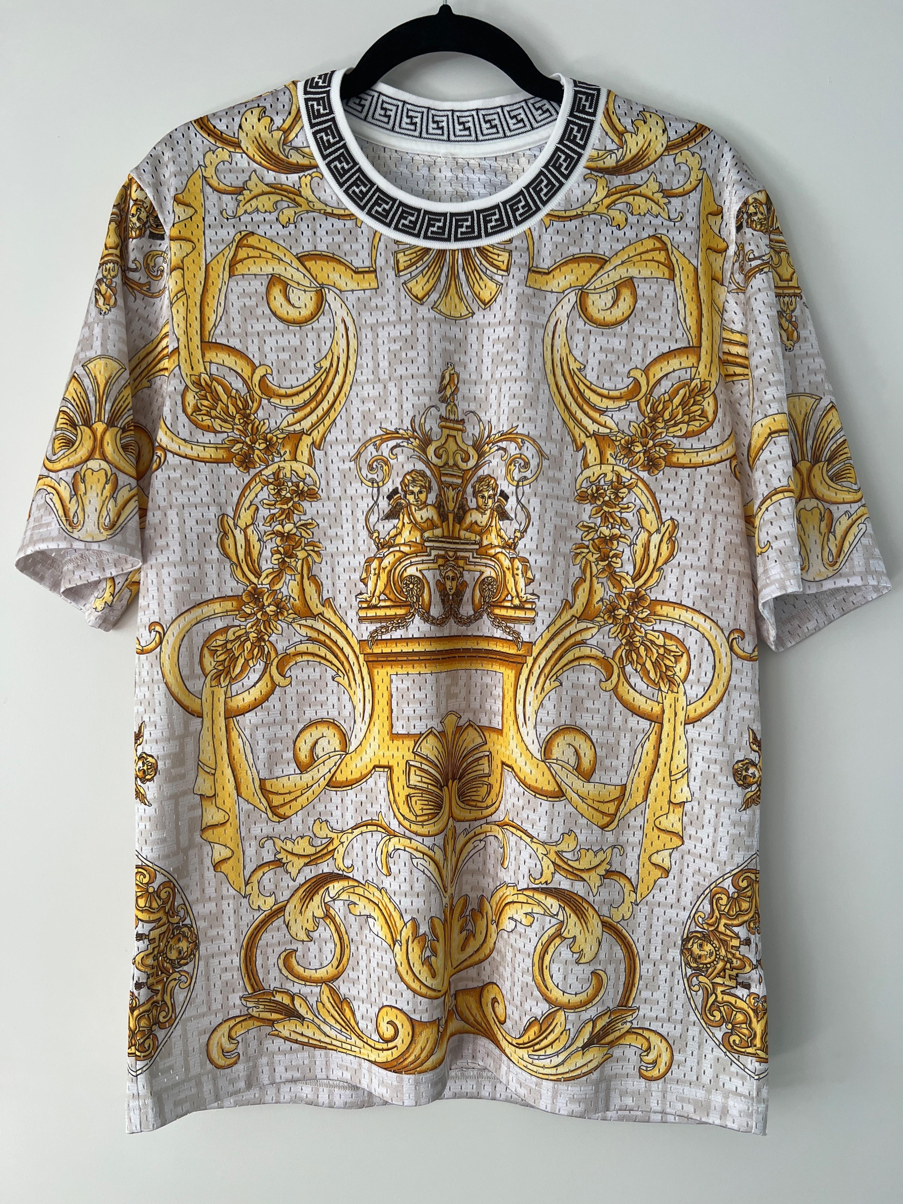 x Versace Fendace Printed Mesh T-Shirt