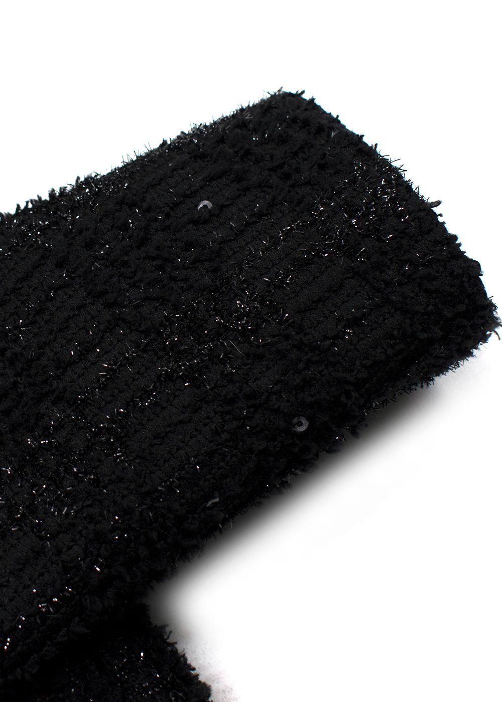 Alice + Olivia Black Andreas Midnight Boucle Jacket