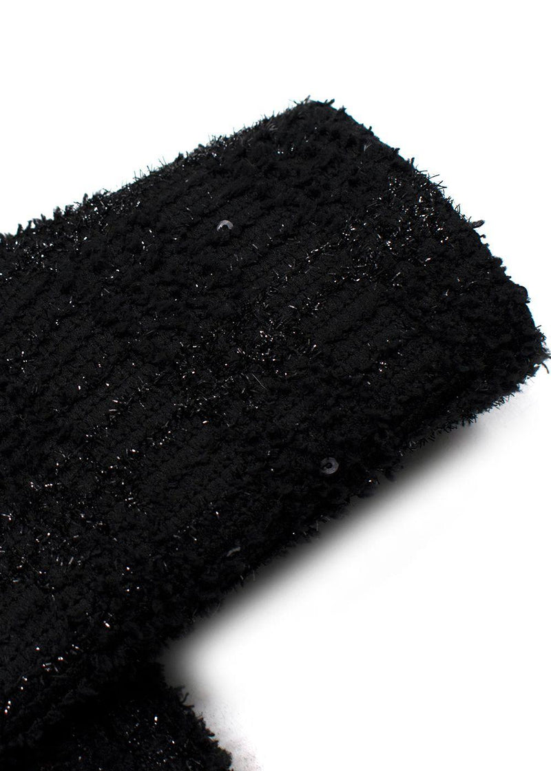 Alice + Olivia Black Andreas Midnight Boucle Jacket