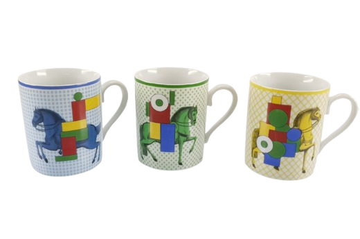 Hermes 3 Cavalier En Formes Mugs New In Box