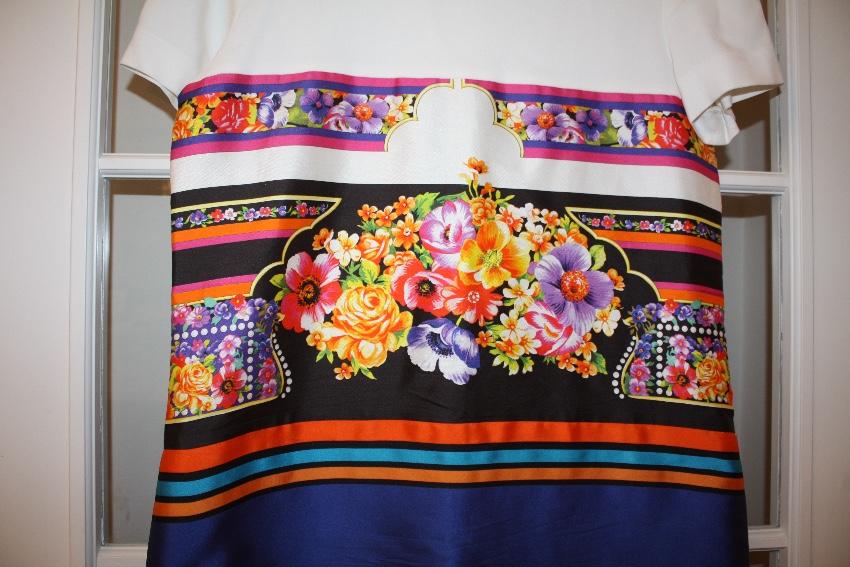Alberta Ferretti Printed Silk Blend Dress
