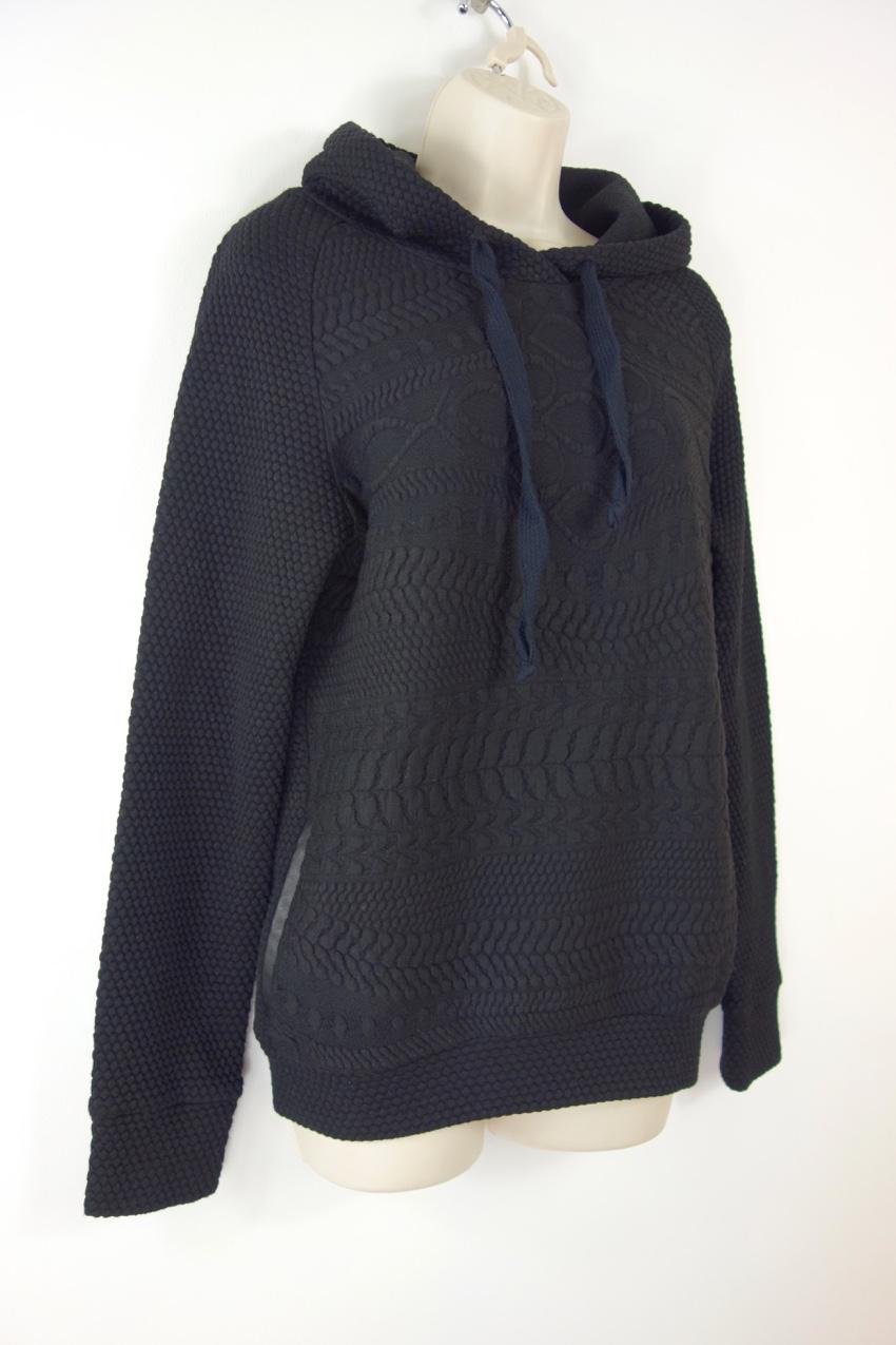 Maje Textured Cotton Hoodie