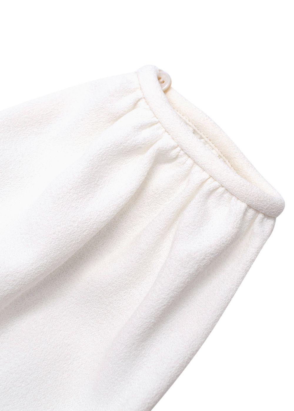 Giambattista Valli Lace Top White Crepe Mini Dress
