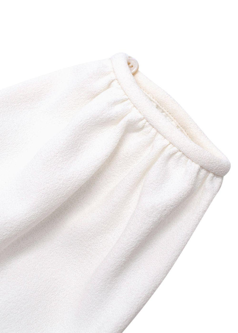 Giambattista Valli Lace Top White Crepe Mini Dress