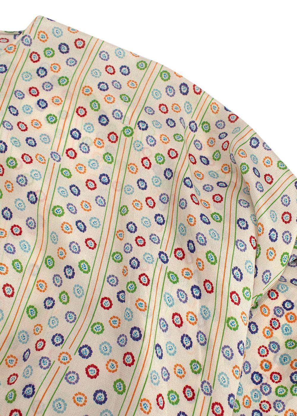 Valentino Multi-Colour Printed Silk Kaftan