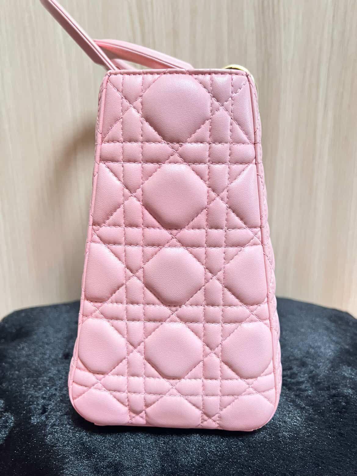 Dior Medium Cannage Pink Lady Dior bag